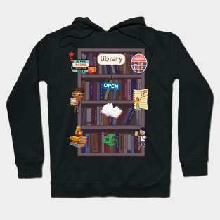 Open library , book lover Hoodie